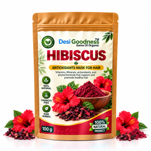 Hibiscus Powder for Hair | Natural Hibiscus Powder for Hair Growth | Pure Hibiscus Flower Powder | 100 Gms