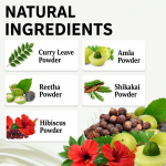 Amla, Reetha, Shikakai, Curry Leaves & Hibiscus Powder - Hair Growth Combo Pack (250 g)