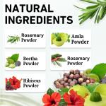 Rosemary Hibiscus Amla Reetha Shikakai Herbal Hair Care Powder | Natural Hair Growth, Anti Hair Fall & Scalp Cleansing Blend | Strengthens Roots & Adds Shine